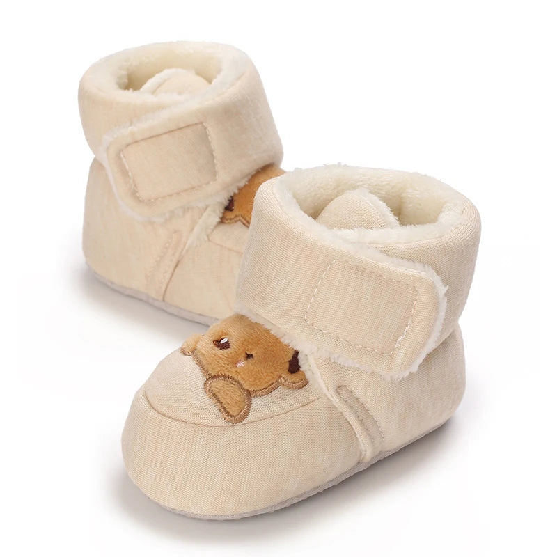 đ§žâïž Chaussures dâHiver BĂ©bĂ© â Premiers Pas AntidĂ©rapants â Doublure Coton Chaud â Motif Cartoonâą