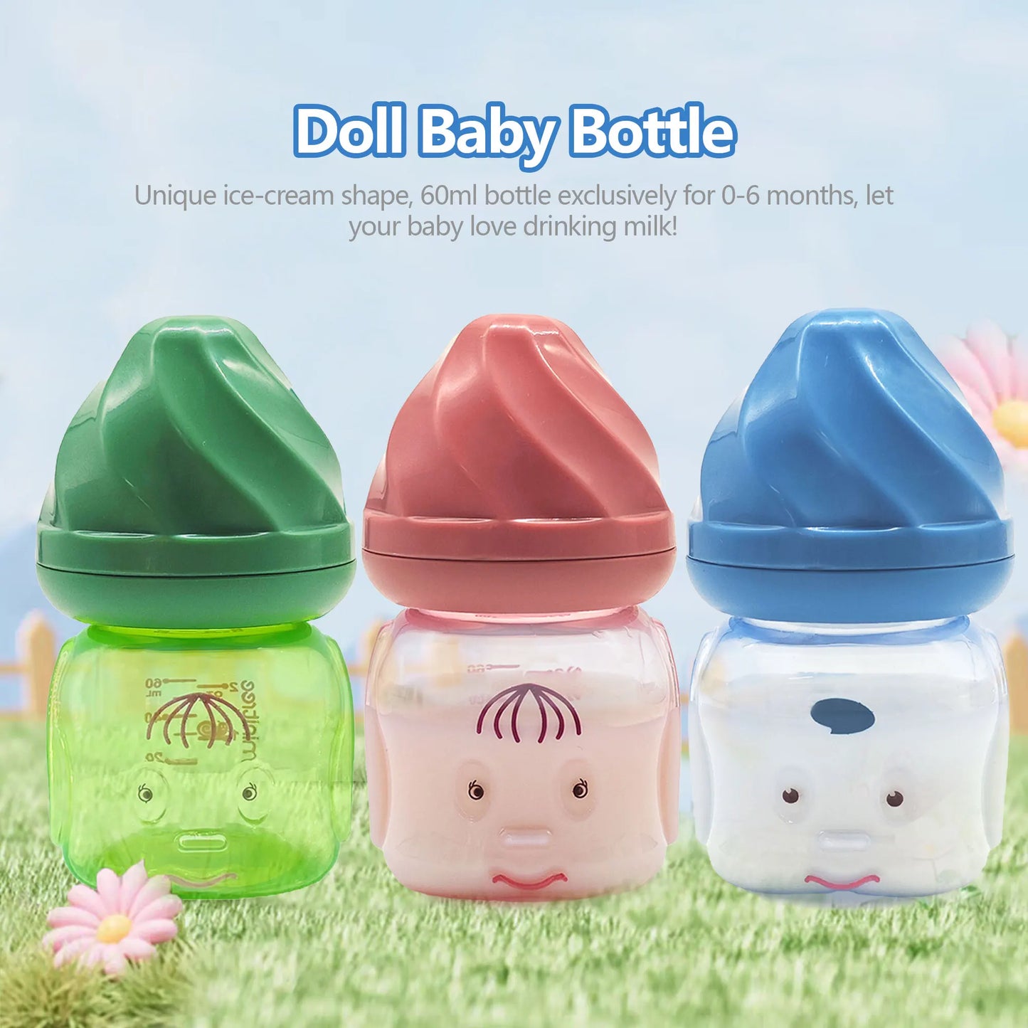 đŒ Mini Biberon Portable 60ML pour Nouveau-nĂ© â Sans BPA â IdĂ©al Jus, Lait ou Soins Nourrissonâą - PlanĂšte bĂ©bĂ©