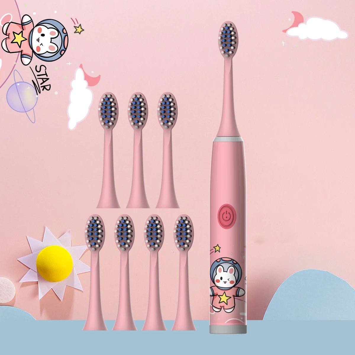 Brosse à Dents Électrique Enfant – Ultra - Doux & Nettoyage Ludique (Sans Pile)™ - Planète bébé