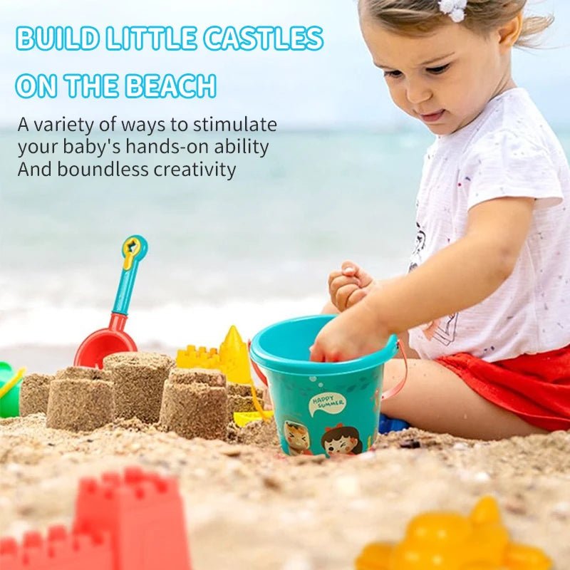 Kit de Jouets de Plage pour Enfants – Seau, Arrosoir, Pelles & Accessoires – Jeux d'Été en Plein Air - Planète bébé