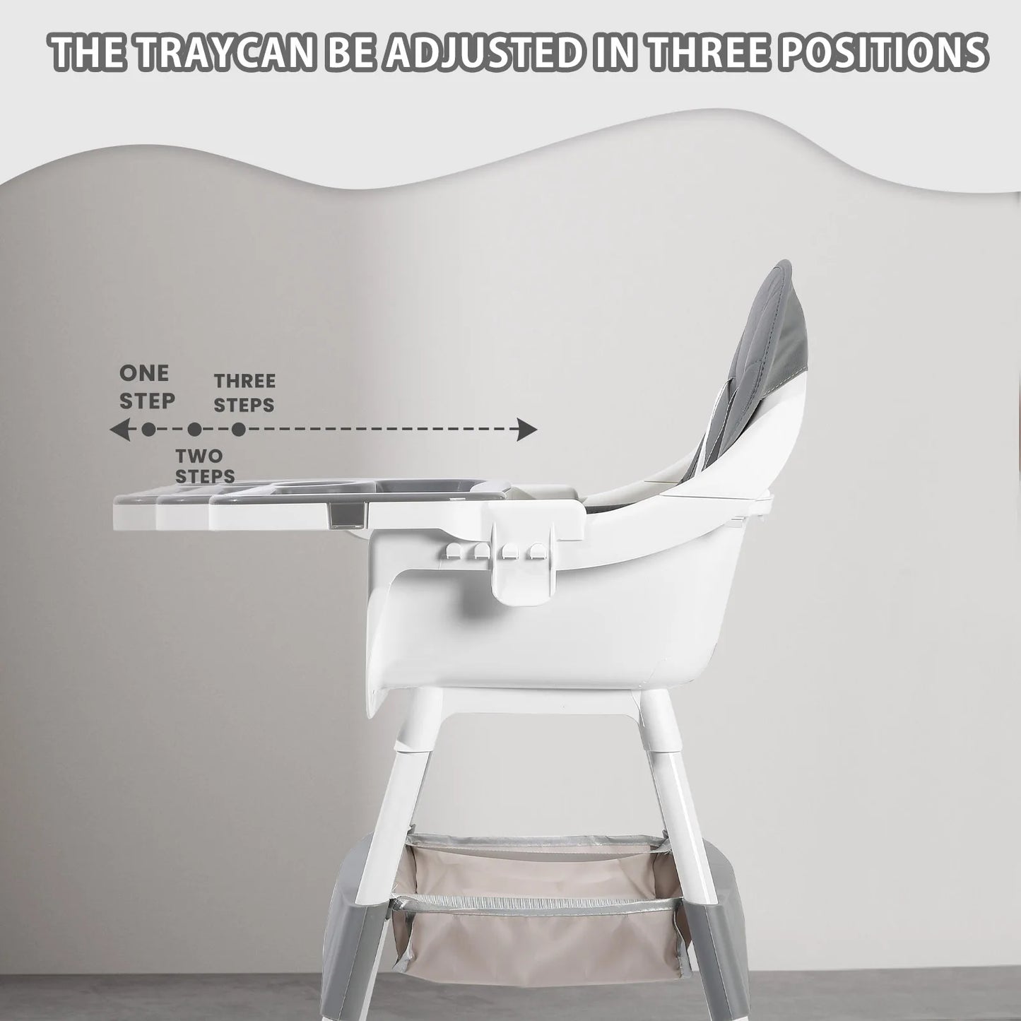 chaise haute évolutive portable double plateau support jouets - Planète bébé