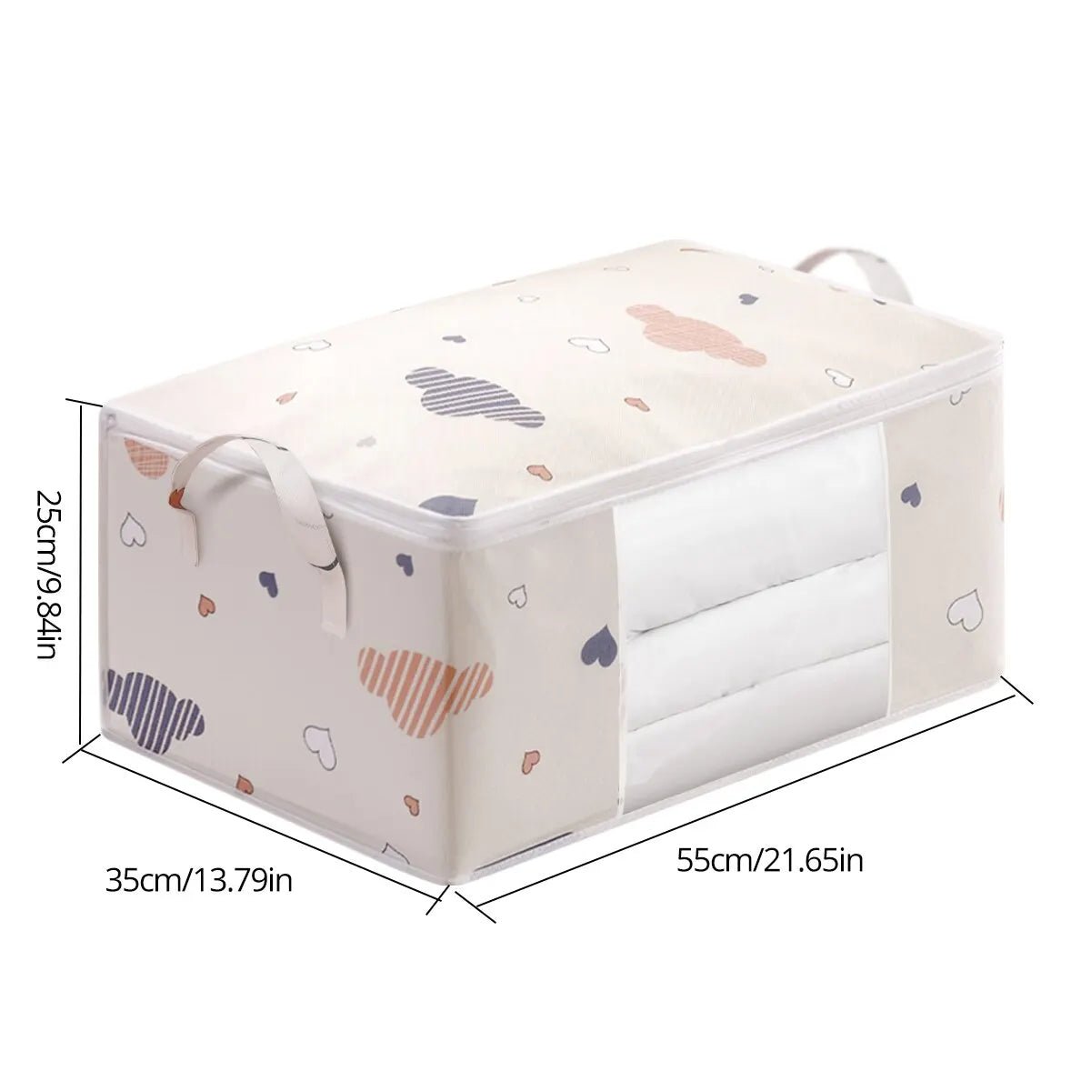 đ§ł Grand Sac de Rangement Pliable â Organiseur pour VĂȘtements, Couvertures & Literie â PoignĂ©es RenforcĂ©es + Fermeture Ăclair Robusteâą - PlanĂšte bĂ©bĂ©