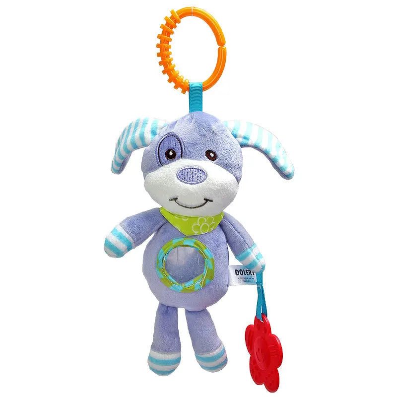 Soft Giraffe Zebra Animal Handbells Rattles Plush Infant Baby Development Handle Toys WIth Teether Baby Toy For Newborn Gifts™