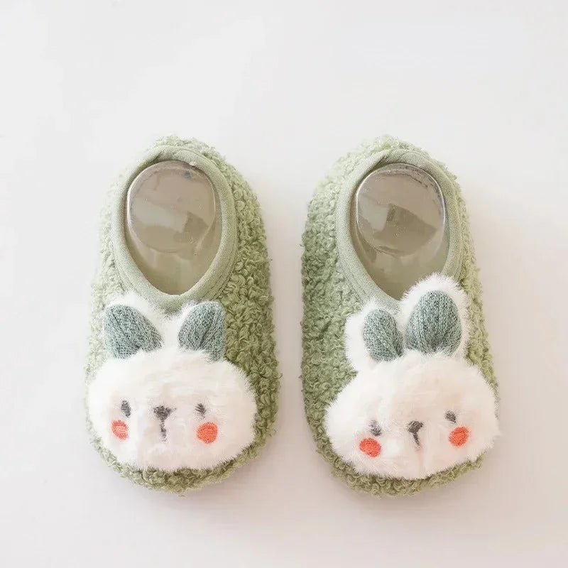 đ§žđ° Chaussons BĂ©bĂ© Hiver â Lapin Cartoon Doux & AntidĂ©rapants â 1 Ă 3 Ansâą