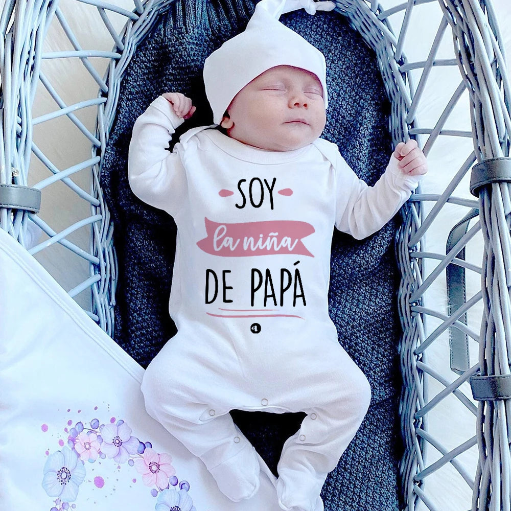 đ¶đ Barboteuse BĂ©bĂ© "I Am Daddy's Girl" â Tenue Naissance & Cadeau de Baby Shower â Mixte â Manches Longuesâą - PlanĂšte bĂ©bĂ©