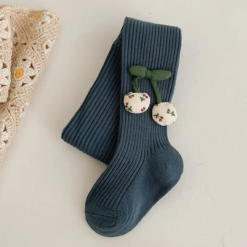 Collants Fille XUNYI – Coton Doux avec Accessoires Cerise - Planète bébé