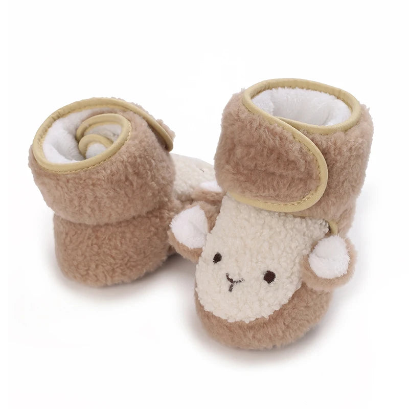 đ§žâïž Chaussures dâHiver BĂ©bĂ© â Premiers Pas AntidĂ©rapants â Doublure Coton Chaud â Motif Cartoonâą