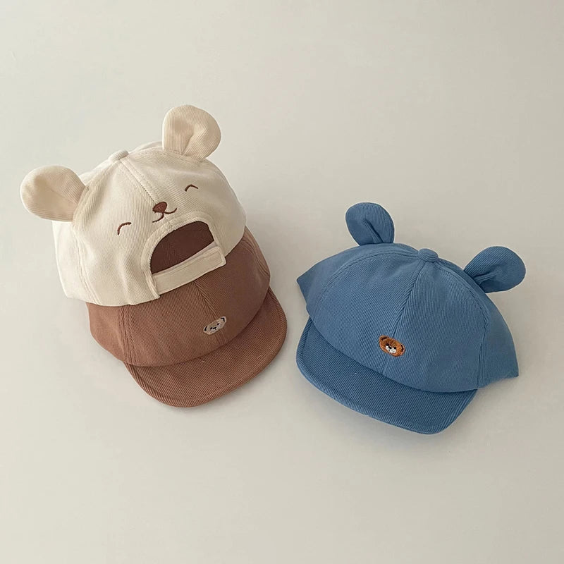 đ§ą Casquette BĂ©bĂ© "Petit Ours" â Avec Oreilles â Coton Respirant â Protection Soleil â Look Kawaii & Confort AssurĂ©âą