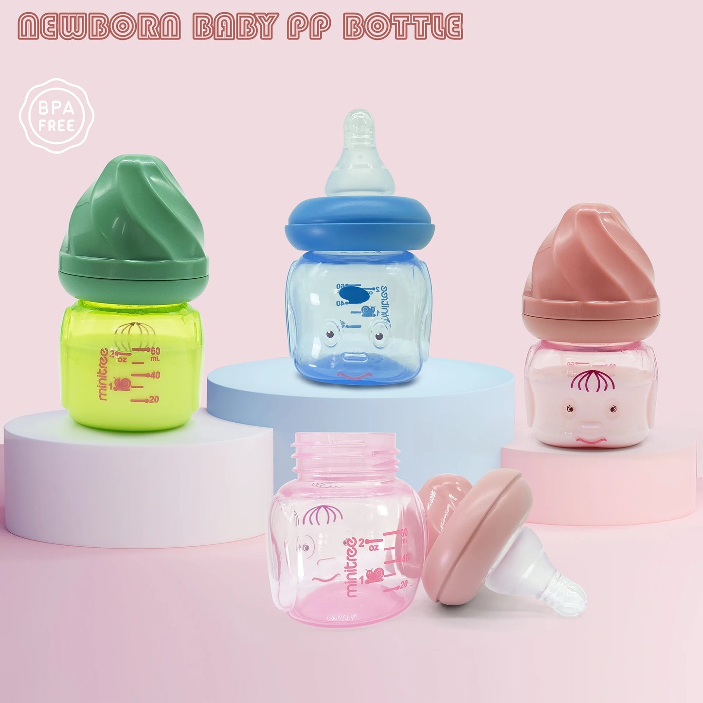 đŒ Mini Biberon Portable 60ML pour Nouveau-nĂ© â Sans BPA â IdĂ©al Jus, Lait ou Soins Nourrissonâą - PlanĂšte bĂ©bĂ©