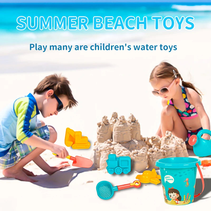 Kit de Jouets de Plage pour Enfants – Seau, Arrosoir, Pelles & Accessoires – Jeux d'Été en Plein Air