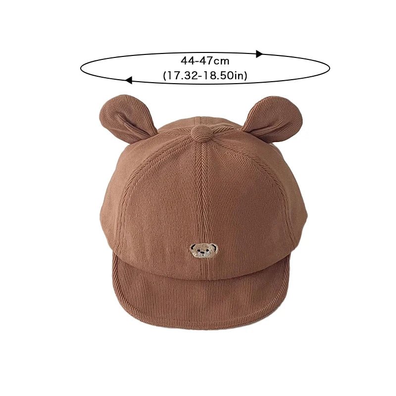 đ§ą Casquette BĂ©bĂ© "Petit Ours" â Avec Oreilles â Coton Respirant â Protection Soleil â Look Kawaii & Confort Assuré⹠- PlanĂšte bĂ©bĂ©
