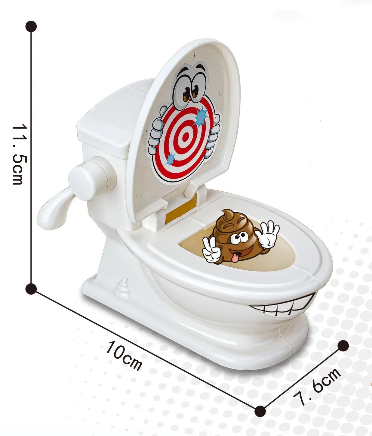 Mini Jeu de Toilette Catapulte – Jouet Anti - Stress Amusant à Deux – Jeu de Lancer de Caca – Tabletop Battle pour Enfants et Adultes® - Planète bébé