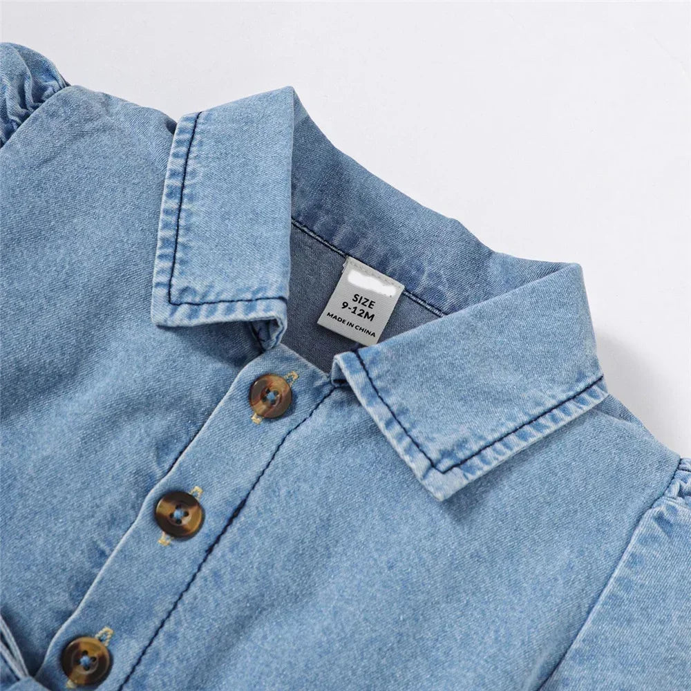 đ robe en jean bĂ©bĂ© fille
