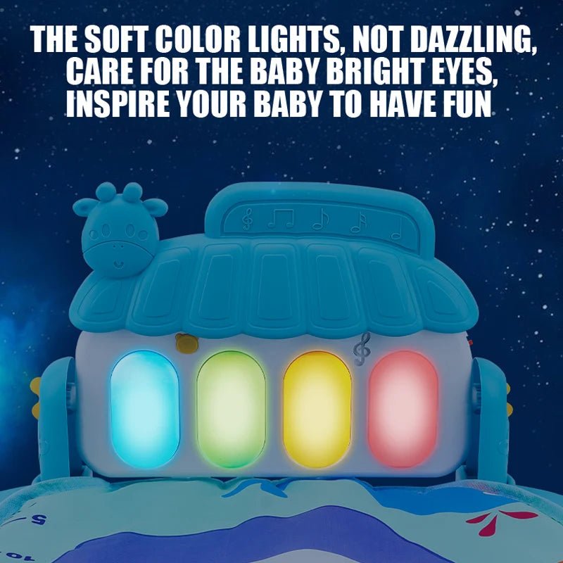 Tapis d’Éveil Musical Bébé – Gym d’Activité avec Piano - Planète bébé