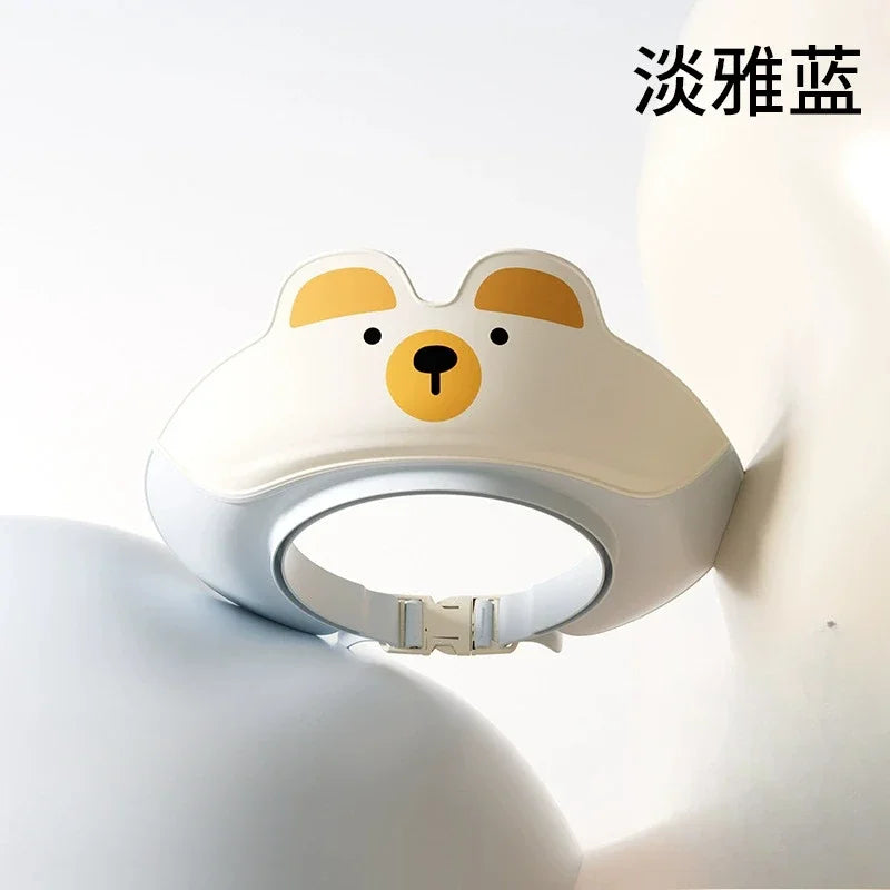 Casquette de Bain Anti-Éclaboussures pour Bébé™ – Visière de Douche Ajustable, Protection des Oreilles et du Visage