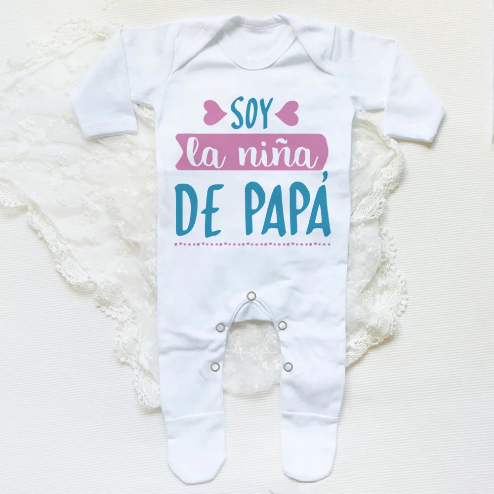 đ¶đ Barboteuse BĂ©bĂ© "I Am Daddy's Girl" â Tenue Naissance & Cadeau de Baby Shower â Mixte â Manches Longuesâą - PlanĂšte bĂ©bĂ©