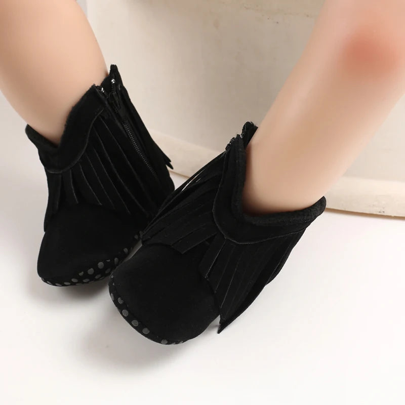 đąâïž Bottes BĂ©bĂ© Mode Ă Franges â Chaudes & AntidĂ©rapantes â 0 Ă 18 Mois â Fille & Garçonâą