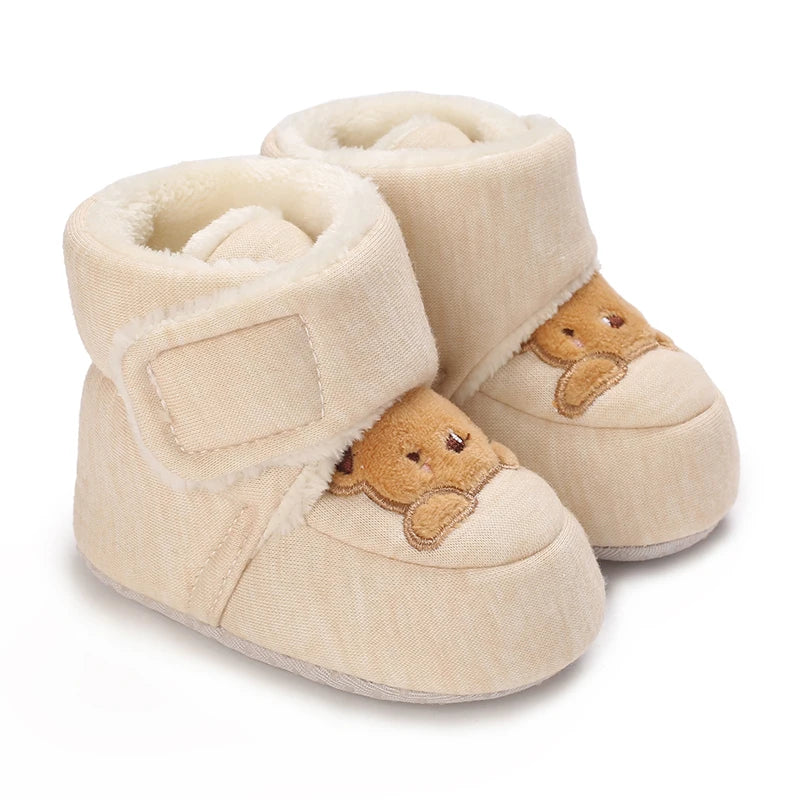 đ§žâïž Chaussures dâHiver BĂ©bĂ© â Premiers Pas AntidĂ©rapants â Doublure Coton Chaud â Motif Cartoonâą