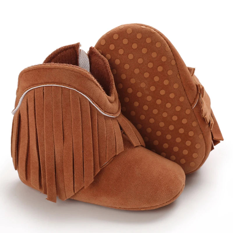 đąâïž Bottes BĂ©bĂ© Mode Ă Franges â Chaudes & AntidĂ©rapantes â 0 Ă 18 Mois â Fille & Garçonâą