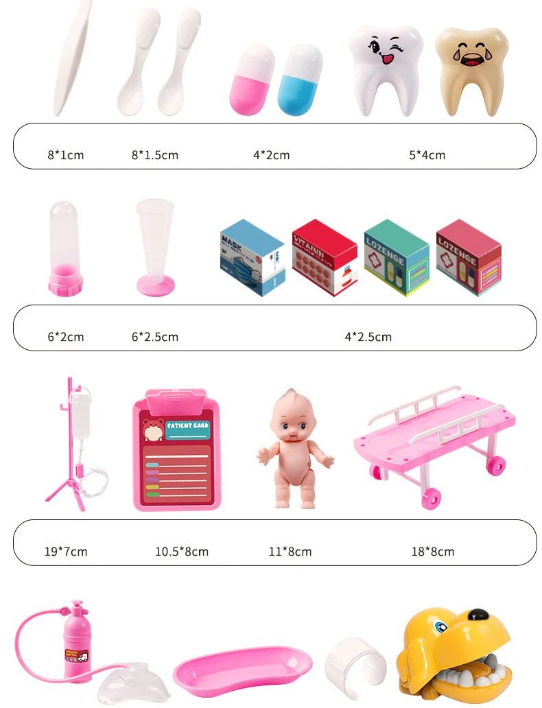 Set de Jeu Docteur pour Enfants – Mallette de Simulation avec Accessoires Médicaux - Planète bébé
