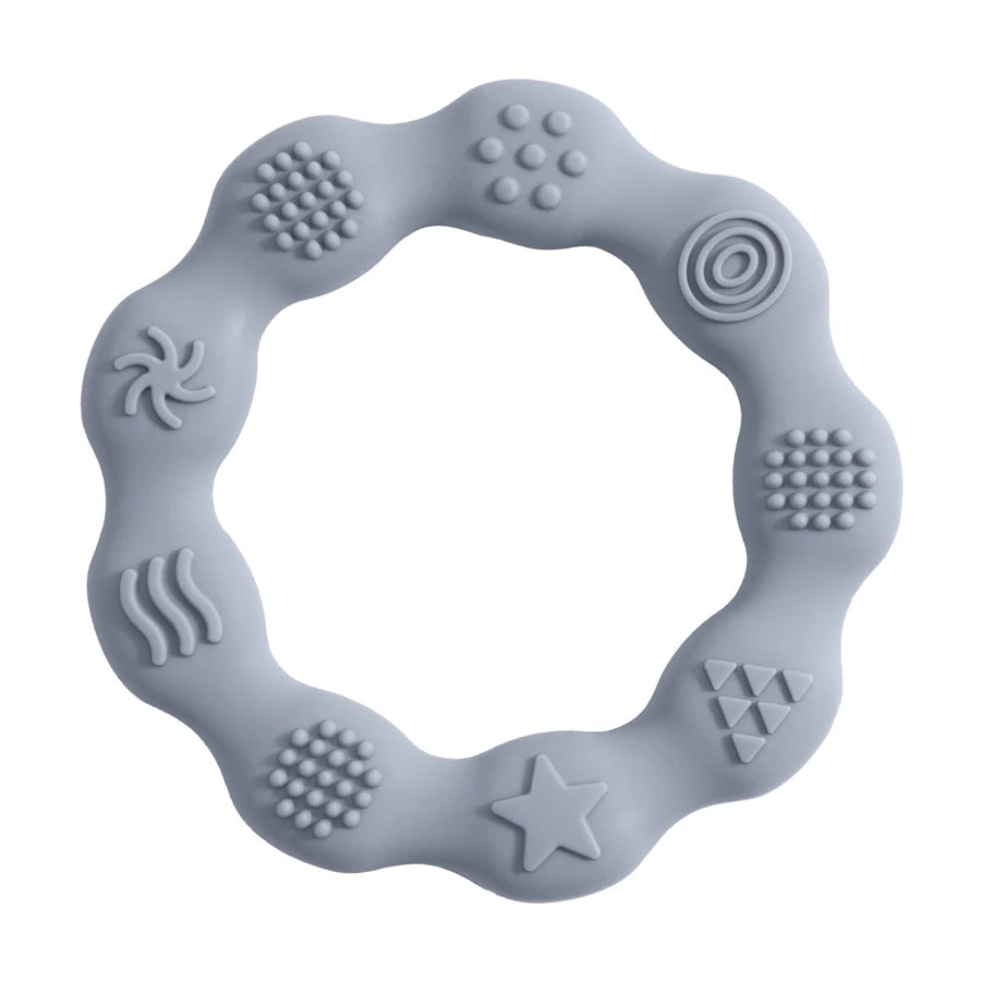 đžđŠ· Anneau de Dentition Fleur â Silicone Alimentaire â Jouet de MolaritĂ© & Cognition Tactile pour BĂ©bĂ©âą