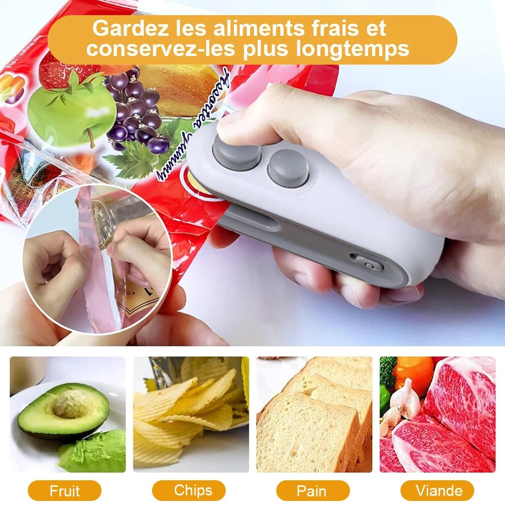 đ„ Mini Scelleuse Chauffante Ă Main â Scelleuse de Sacs en Plastique â Conservation Alimentaireâą - PlanĂšte bĂ©bĂ©