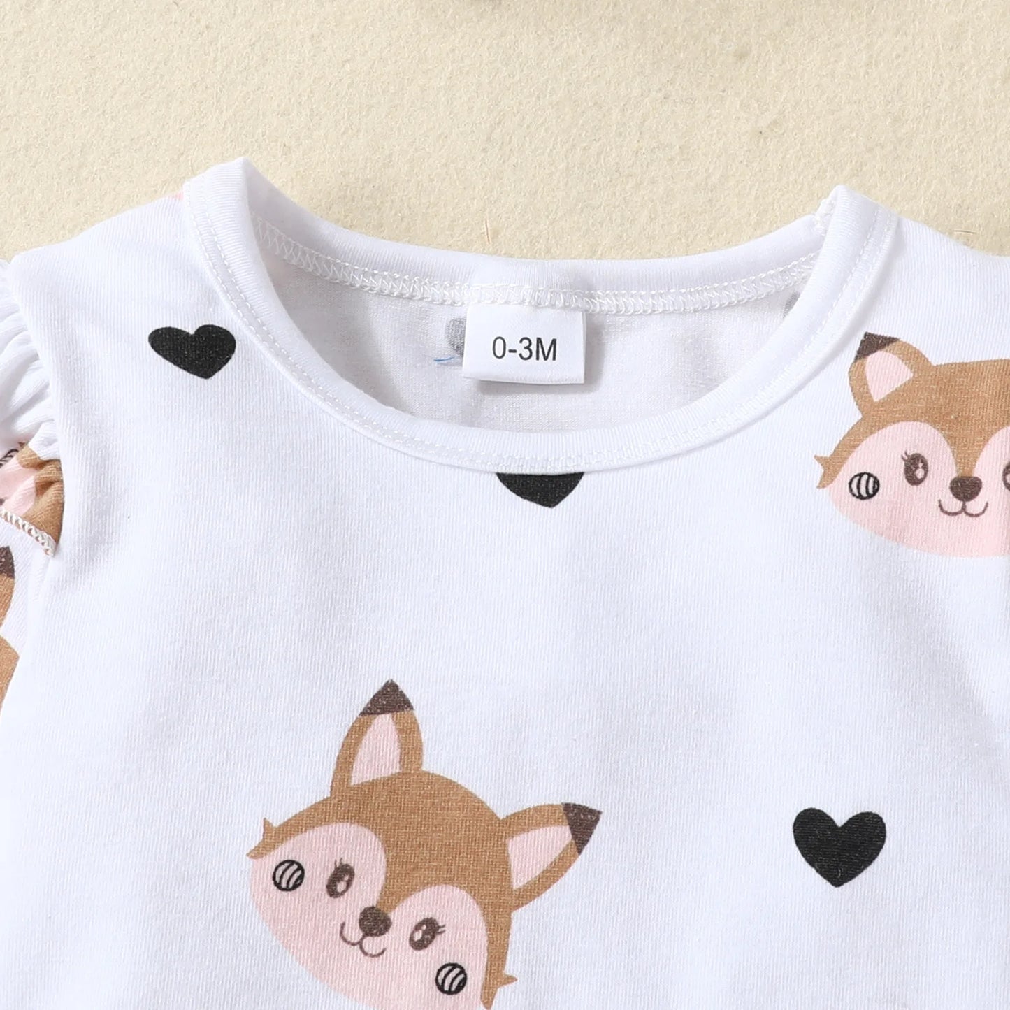 đđŠ Ensemble BĂ©bĂ© Fille 2 PiĂšces â Body Ă Manches Longues + Robe Renard avec NĆud â Automne/Hiver â ROMPERBOâą - PlanĂšte bĂ©bĂ©