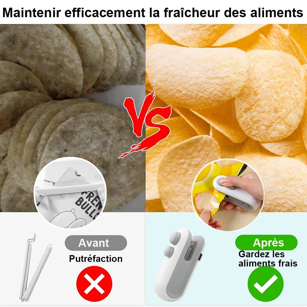đ„ Mini Scelleuse Chauffante Ă Main â Scelleuse de Sacs en Plastique â Conservation Alimentaireâą - PlanĂšte bĂ©bĂ©