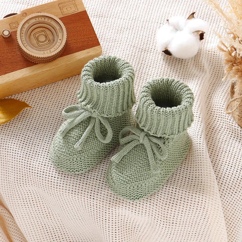 𧶠Chaussons Bébé Tricotés⹠- PlanÚte bébé