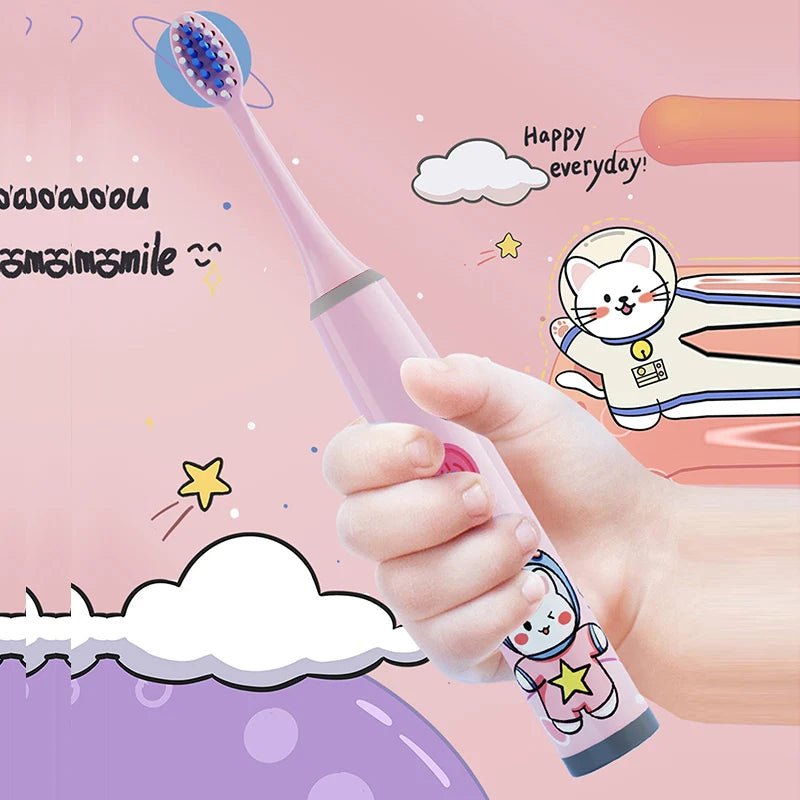Brosse à Dents Électrique Enfant – Ultra - Doux & Nettoyage Ludique (Sans Pile)™ - Planète bébé