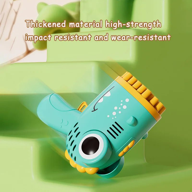 🦖 Pistolet à Bulles Dinosaure 40 Trous – Jouet à Bulles Électrique pour Enfants™ - Planète bébé
