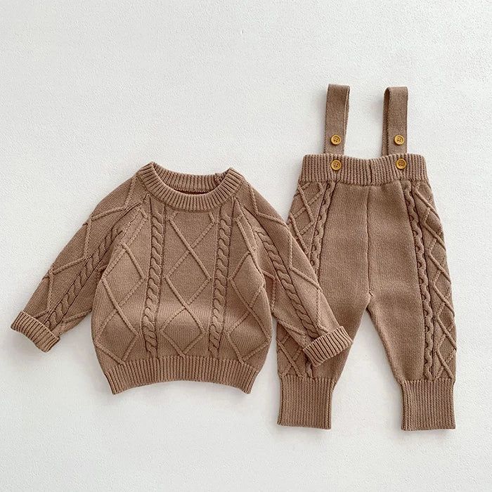 đ§¶đ Ensemble BĂ©bĂ© TricotĂ© â Style CorĂ©en â Automne/Hiver â Unisexe 0-12 Moisâą
