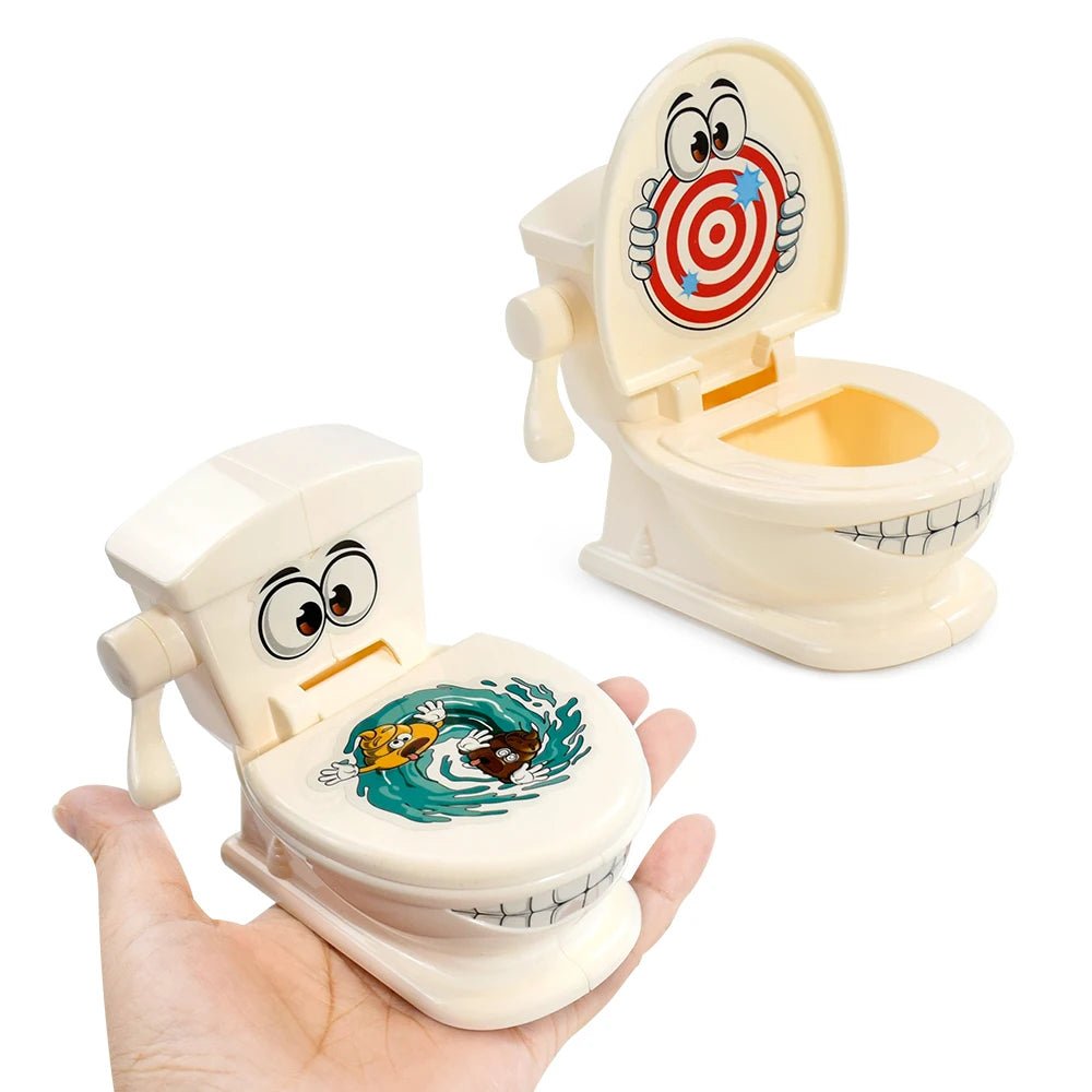 Mini Jeu de Toilette Catapulte – Jouet Anti - Stress Amusant à Deux – Jeu de Lancer de Caca – Tabletop Battle pour Enfants et Adultes® - Planète bébé