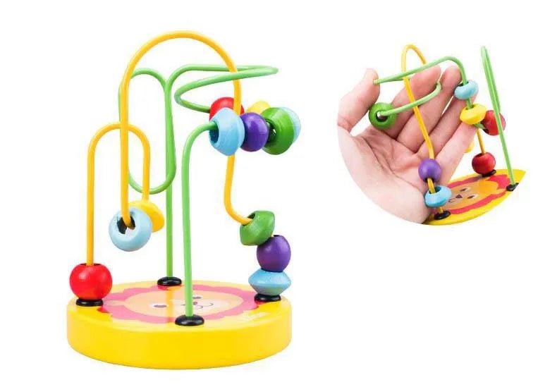 🧠 Jouet Éducatif Montessori – Labyrinthe de Perles en Bois – Apprentissage Mathématique Précoce™ - Planète bébé