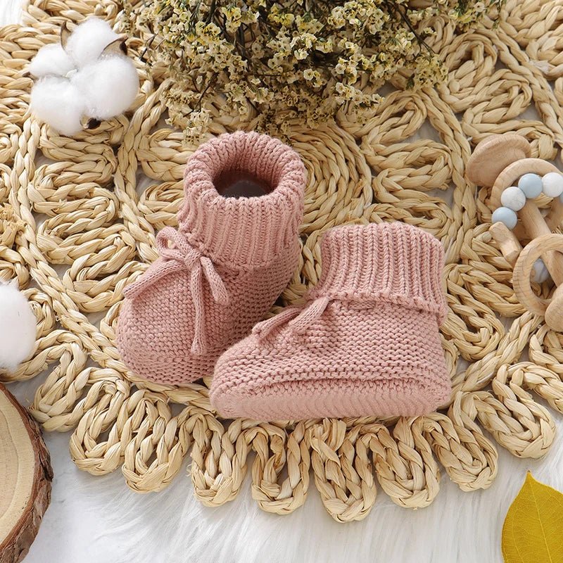 𧶠Chaussons Bébé Tricotés⹠- PlanÚte bébé