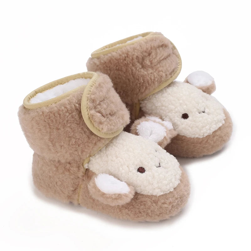 đ§žâïž Chaussures dâHiver BĂ©bĂ© â Premiers Pas AntidĂ©rapants â Doublure Coton Chaud â Motif Cartoonâą