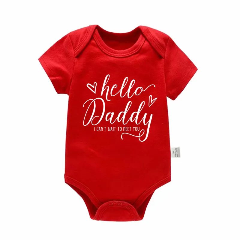 đ¶đ Body BĂ©bĂ© Annonce Grossesse â "Hello Daddy, I Can't Wait to Meet You" â 100% Coton Douxâą - PlanĂšte bĂ©bĂ©