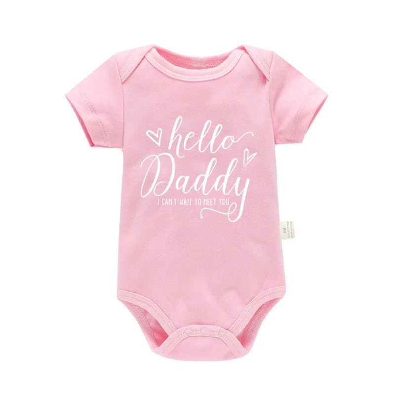 đ¶đ Body BĂ©bĂ© Annonce Grossesse â "Hello Daddy, I Can't Wait to Meet You" â 100% Coton Douxâą - PlanĂšte bĂ©bĂ©
