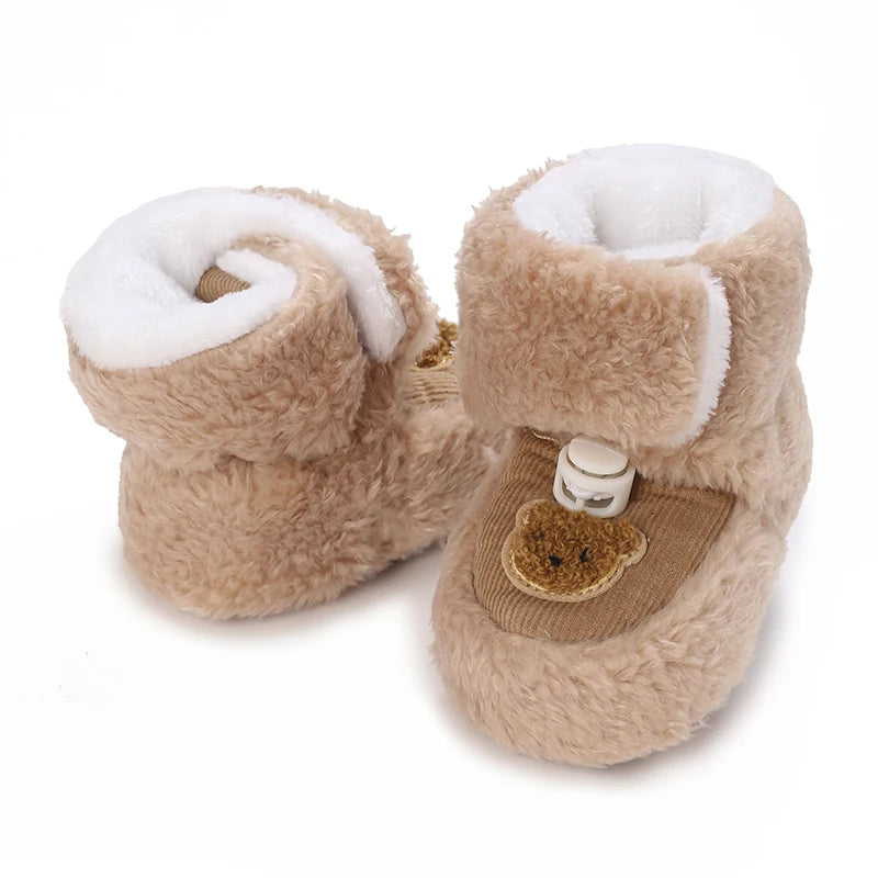 đ§žâïž Chaussures dâHiver BĂ©bĂ© â Premiers Pas AntidĂ©rapants â Doublure Coton Chaud â Motif Cartoonâą