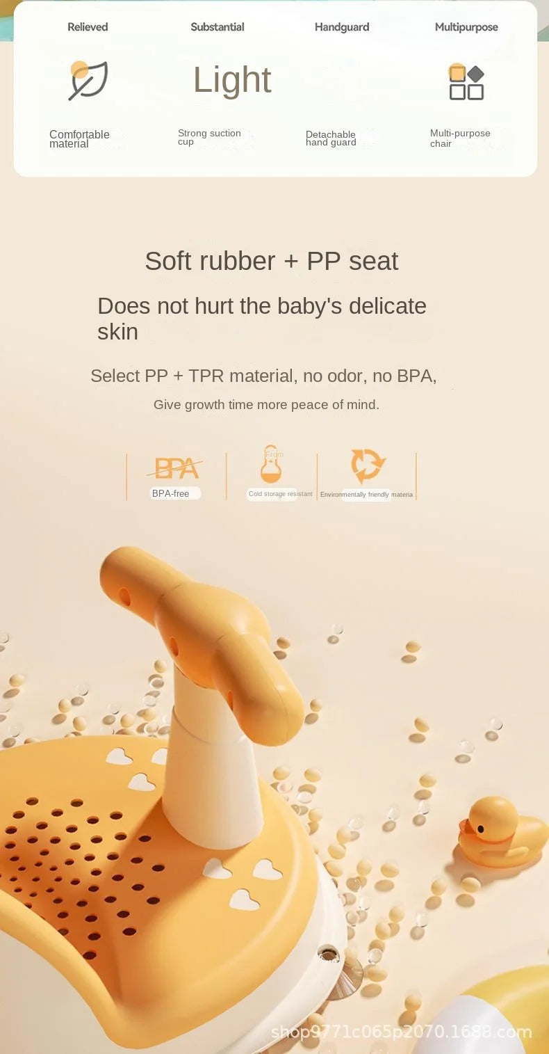 🚿 Siège de Douche Portable pour Enfant – Support de Bain pour Nouveau-nés et Jeunes Enfants™ - Planète bébé