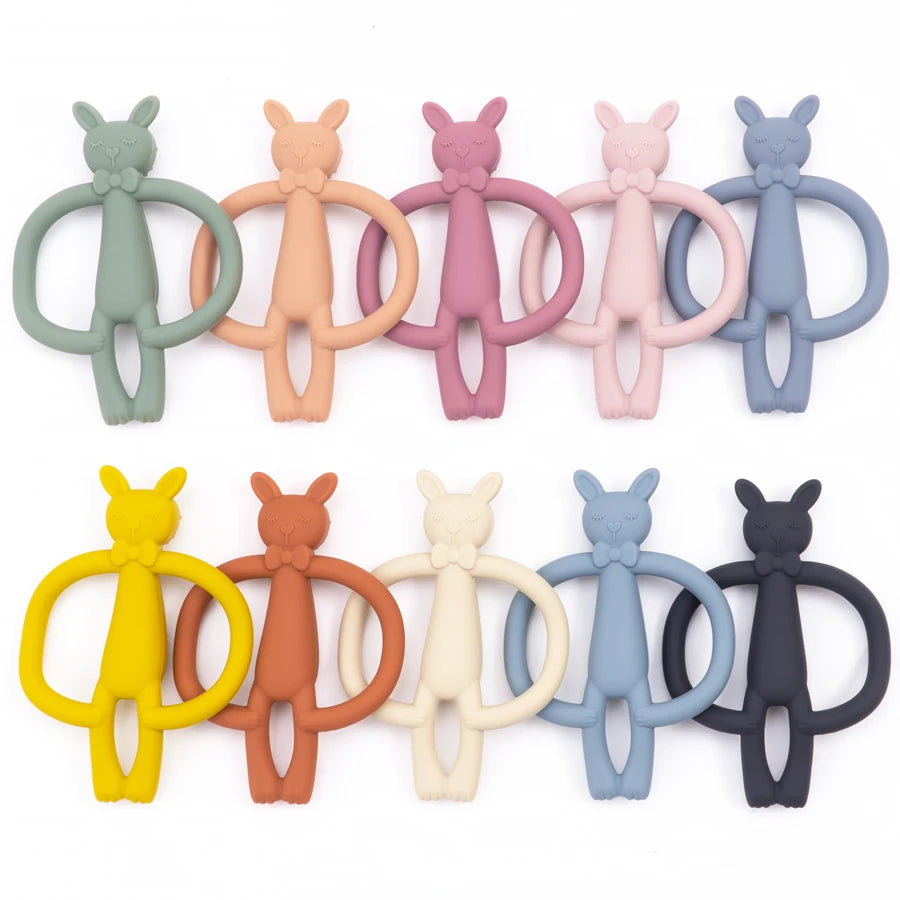 🦷🎁 Anneau de Dentition en Silicone – Cadeau Bébé – Jouet à Mâcher Durable et Sûr pour Nouveau-né™ - Planète bébé