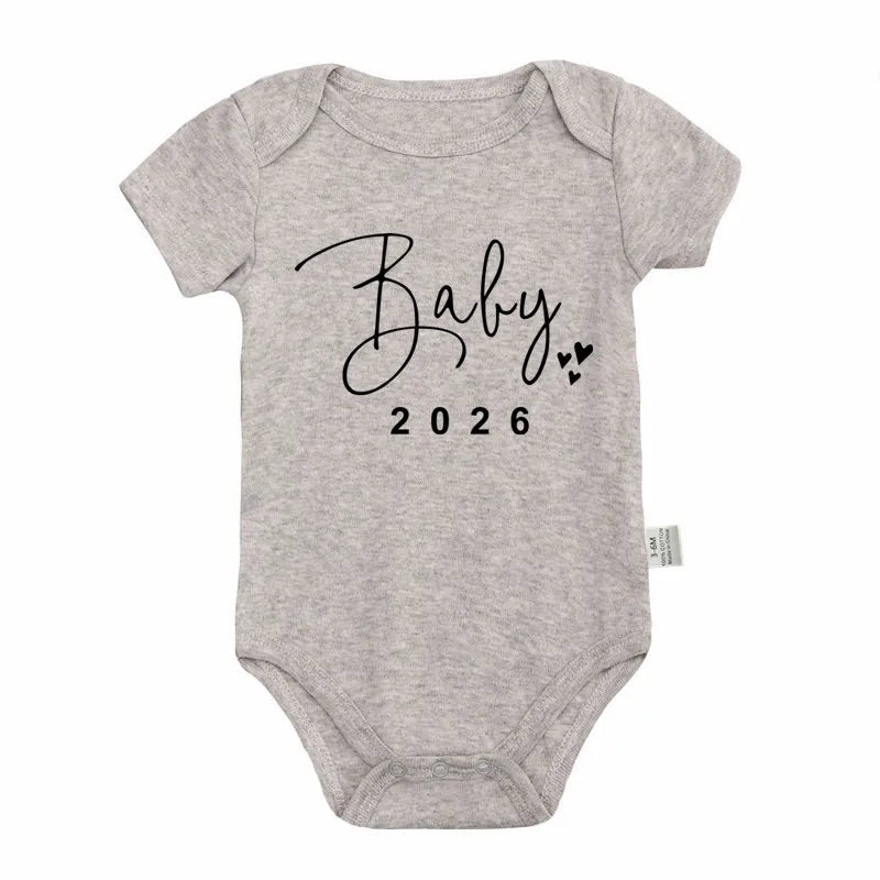 👶🎉 Body Bébé Été – Annonce Grossesse “Baby 2026” – Coton Doux à Manches Courtes™ - Planète bébé