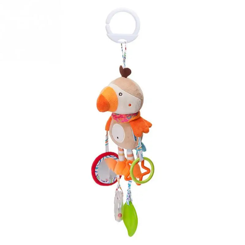 Soft Giraffe Zebra Animal Handbells Rattles Plush Infant Baby Development Handle Toys WIth Teether Baby Toy For Newborn Gifts™