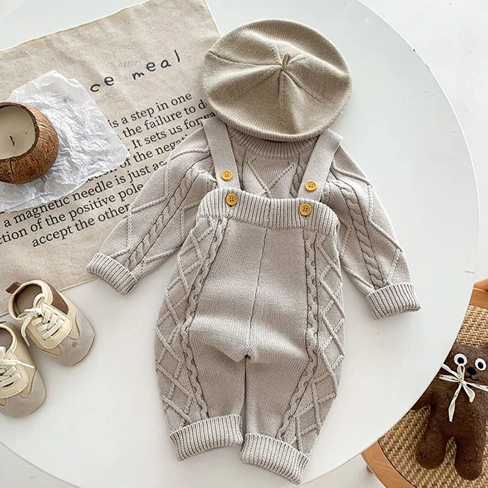 đ§¶đ Ensemble BĂ©bĂ© TricotĂ© â Style CorĂ©en â Automne/Hiver â Unisexe 0-12 Moisâą - PlanĂšte bĂ©bĂ©