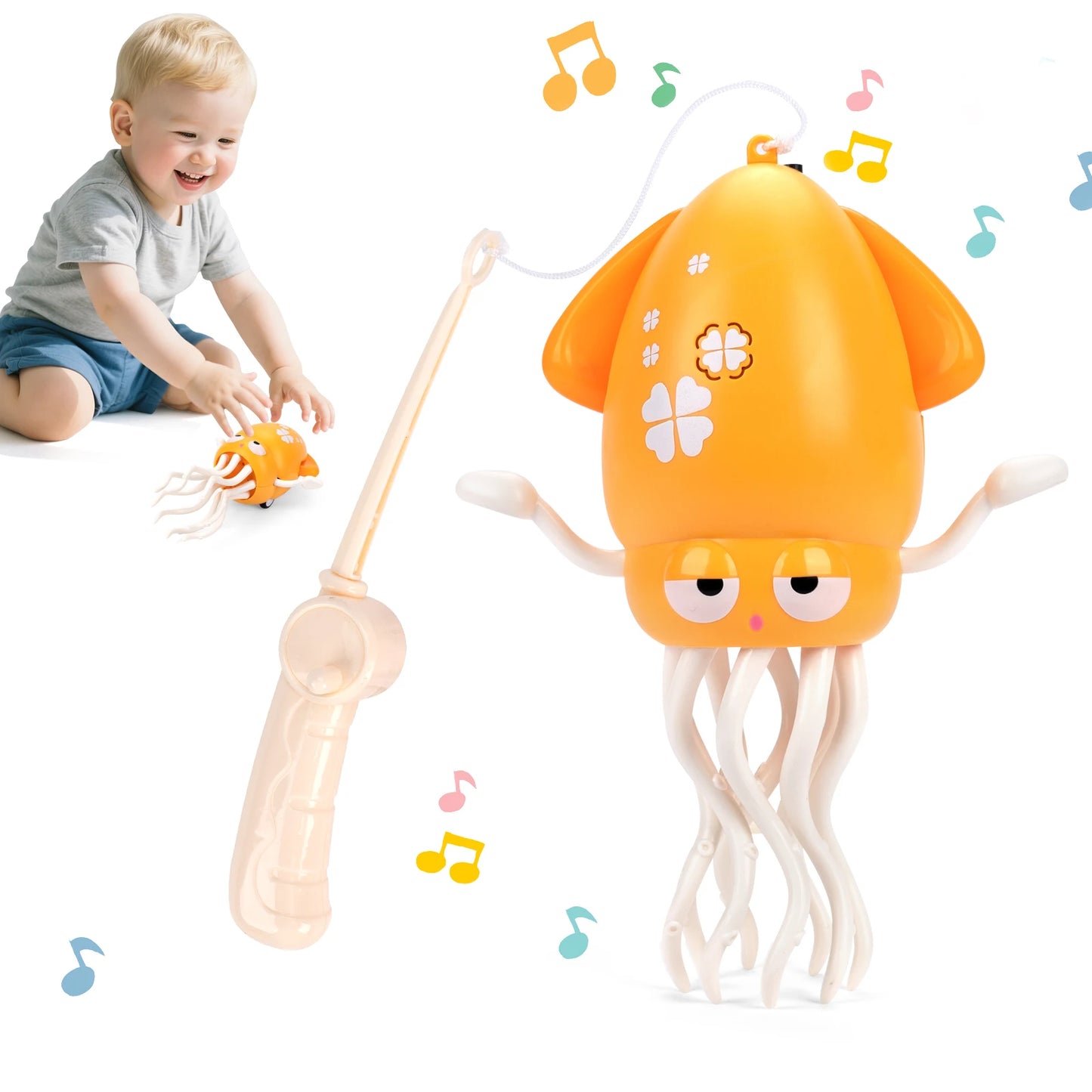 Poulpe Dansant Électronique pour Enfants – Jouet Musical et Interactif – Cadeau Éducatif pour Bébé - Planète bébé