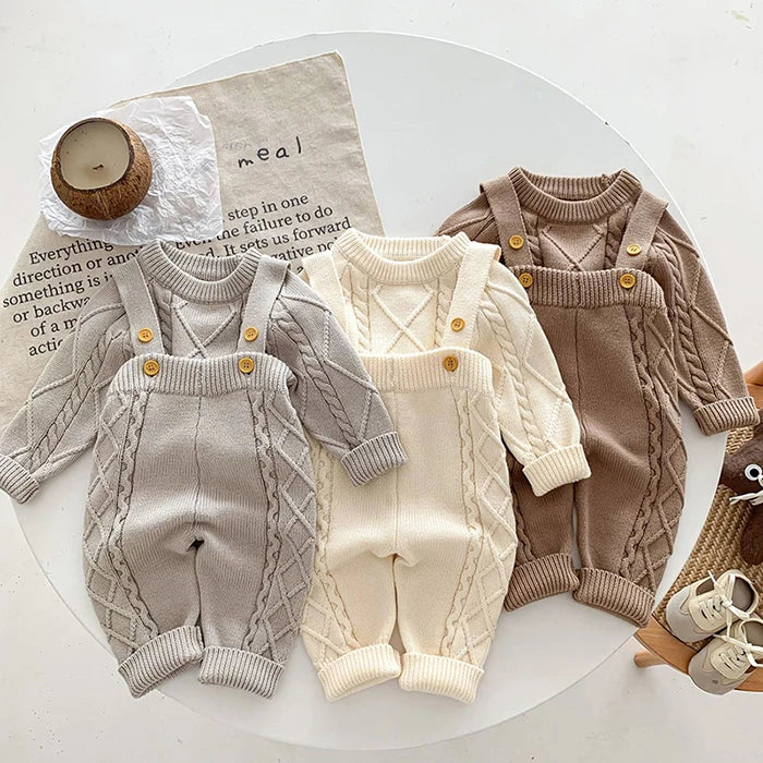 đ§¶đ Ensemble BĂ©bĂ© TricotĂ© â Style CorĂ©en â Automne/Hiver â Unisexe 0-12 Moisâą - PlanĂšte bĂ©bĂ©