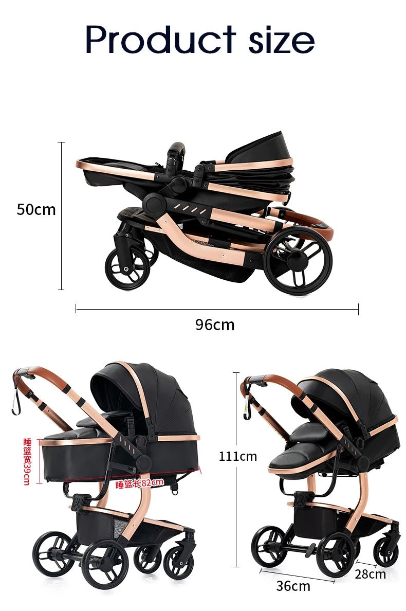 Poussette Bébé 3 en 1 avec Siège Auto - Planète bébé