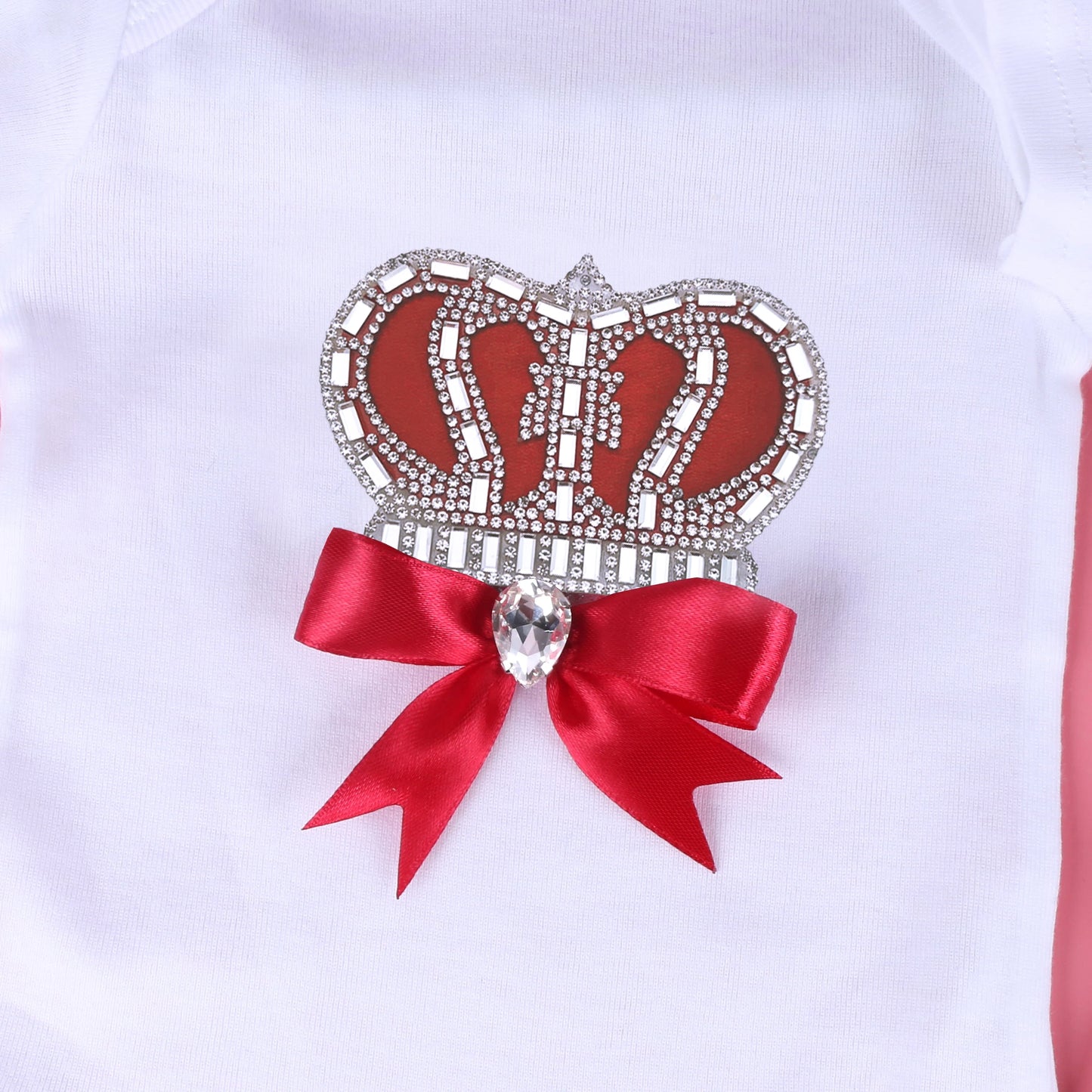 đ¶ Combinaison BĂ©bĂ© Unisexe Blanche â Motif Couronne Cristal â 3 Ă 24 Moisâą - PlanĂšte bĂ©bĂ©