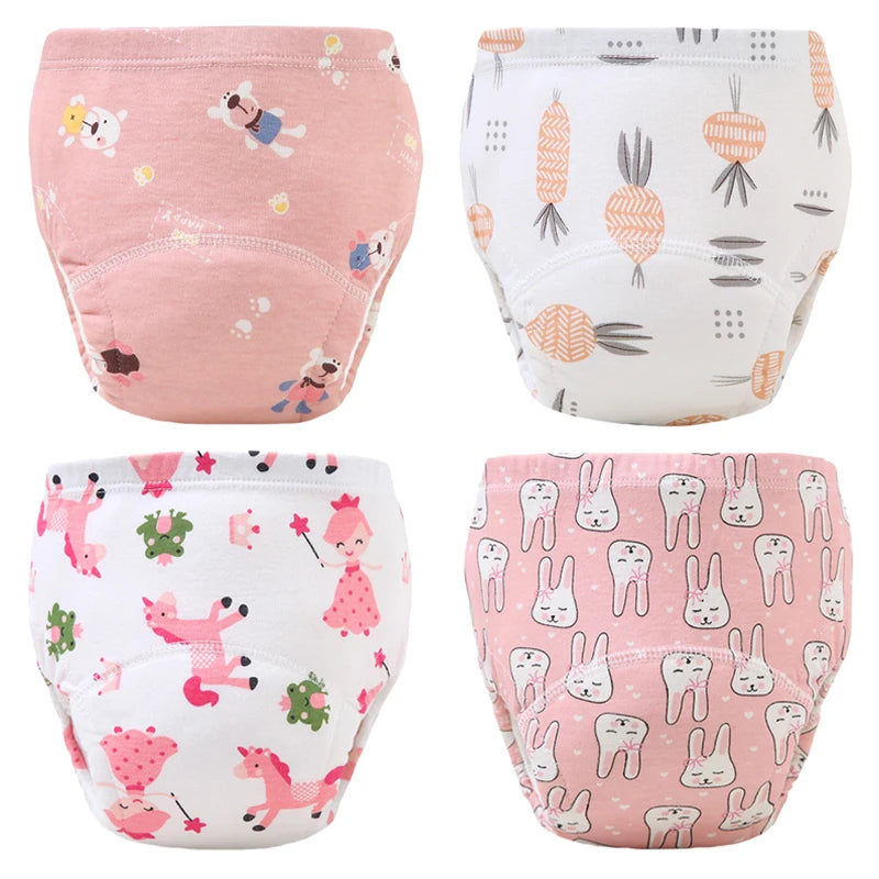 đ©Čđż Lot de 4 Culottes dâApprentissage ImpermĂ©ables BĂ©bĂ© â Coton Ăcologique â RĂ©utilisables & Ultra Douces â 12 Ă 20 kg â Mixteâą - PlanĂšte bĂ©bĂ©