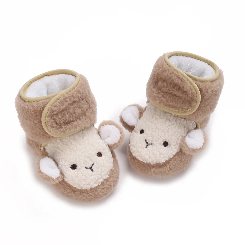 đ§žâïž Chaussures dâHiver BĂ©bĂ© â Premiers Pas AntidĂ©rapants â Doublure Coton Chaud â Motif Cartoonâą